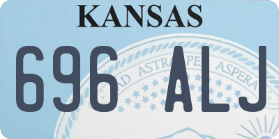 KS license plate 696ALJ