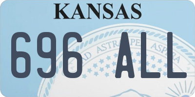 KS license plate 696ALL