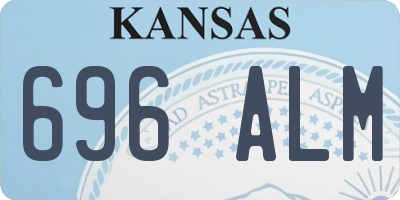 KS license plate 696ALM