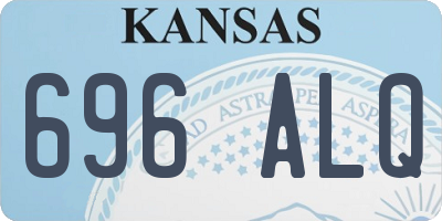 KS license plate 696ALQ