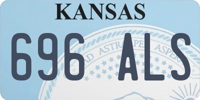 KS license plate 696ALS