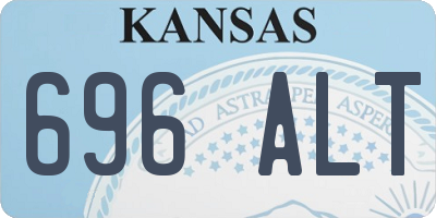 KS license plate 696ALT