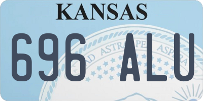 KS license plate 696ALU