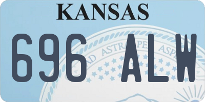 KS license plate 696ALW