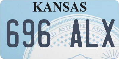 KS license plate 696ALX