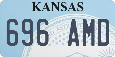 KS license plate 696AMD