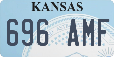 KS license plate 696AMF