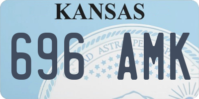 KS license plate 696AMK