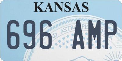 KS license plate 696AMP