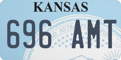 KS license plate 696AMT