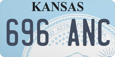 KS license plate 696ANC