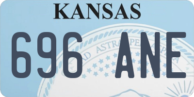KS license plate 696ANE