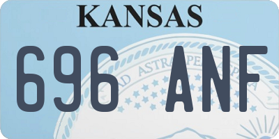 KS license plate 696ANF