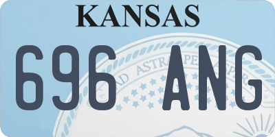 KS license plate 696ANG