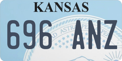KS license plate 696ANZ
