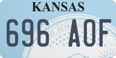 KS license plate 696AOF