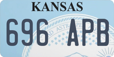 KS license plate 696APB