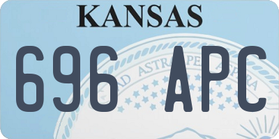KS license plate 696APC