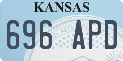 KS license plate 696APD
