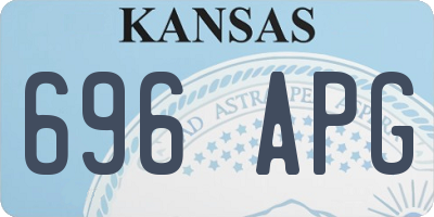 KS license plate 696APG