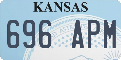 KS license plate 696APM