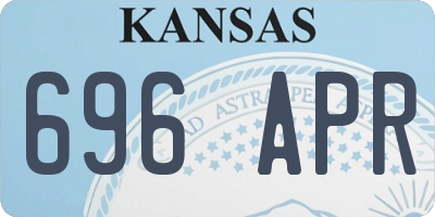 KS license plate 696APR