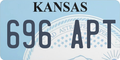KS license plate 696APT