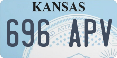 KS license plate 696APV