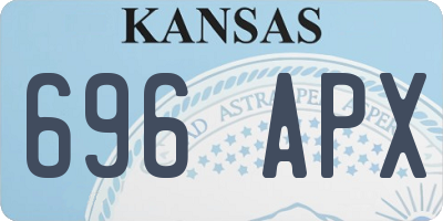 KS license plate 696APX