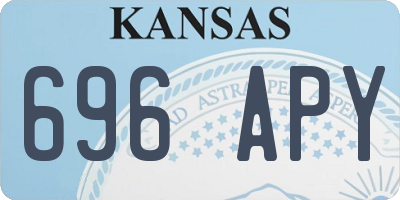 KS license plate 696APY