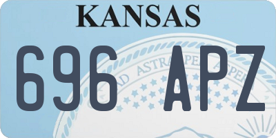 KS license plate 696APZ