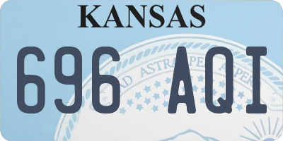 KS license plate 696AQI