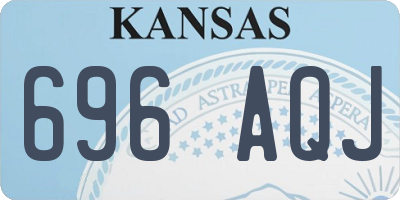 KS license plate 696AQJ