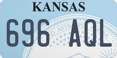 KS license plate 696AQL
