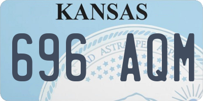KS license plate 696AQM