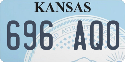 KS license plate 696AQO