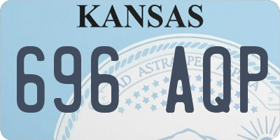 KS license plate 696AQP