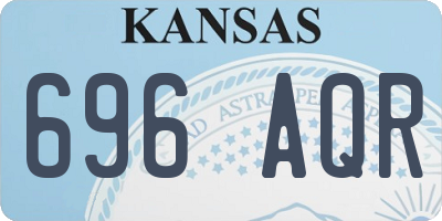 KS license plate 696AQR