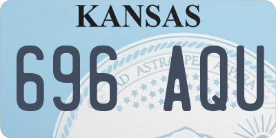 KS license plate 696AQU