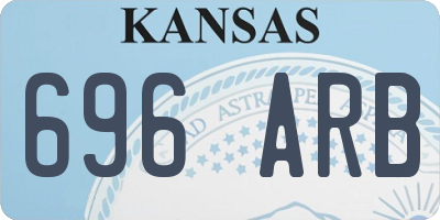 KS license plate 696ARB