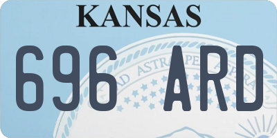 KS license plate 696ARD