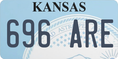 KS license plate 696ARE