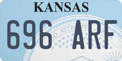 KS license plate 696ARF