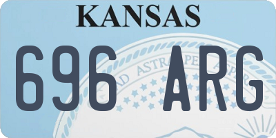 KS license plate 696ARG