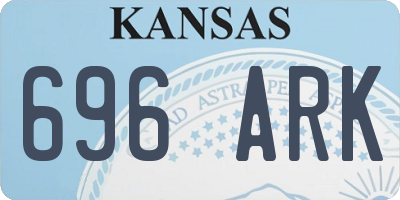 KS license plate 696ARK