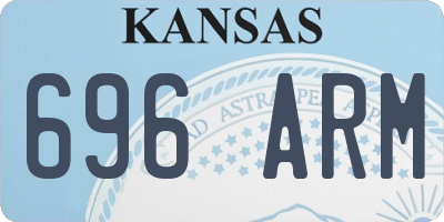 KS license plate 696ARM