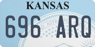 KS license plate 696ARQ