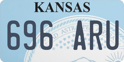 KS license plate 696ARU