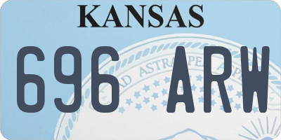 KS license plate 696ARW