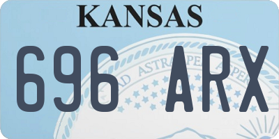 KS license plate 696ARX